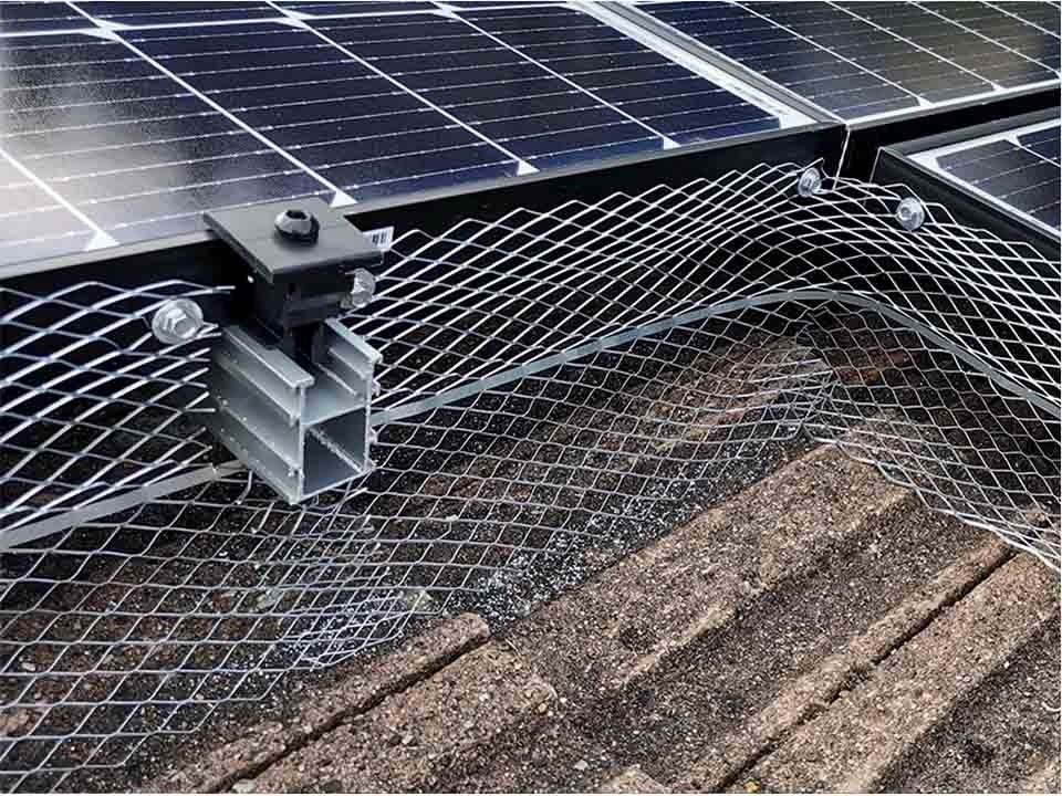 Solar Panel Pigeon Guard